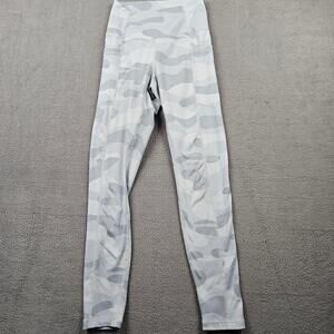 Ethos Leggings Camo White Grey Womens 2XS Yoga Pockets